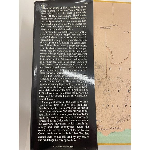 The Covenant by James Michener – G+ Historical Fiction Hardcover DJ - Picture 2 of 8